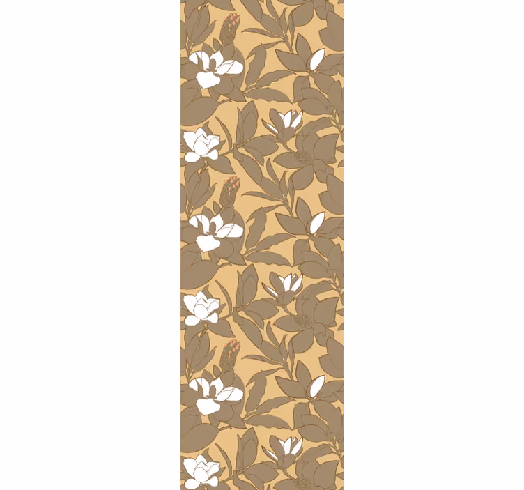 Magnolia floral decor master bedroom wallpaper - TenStickers