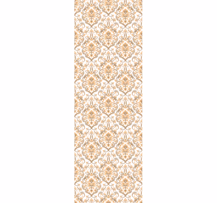 Elegant baroque touches living room wallpaper - TenStickers