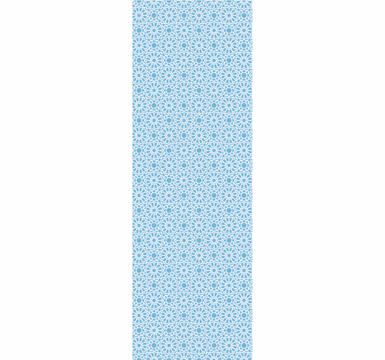 Light blue with geometric white lines wallpaper - TenStickers