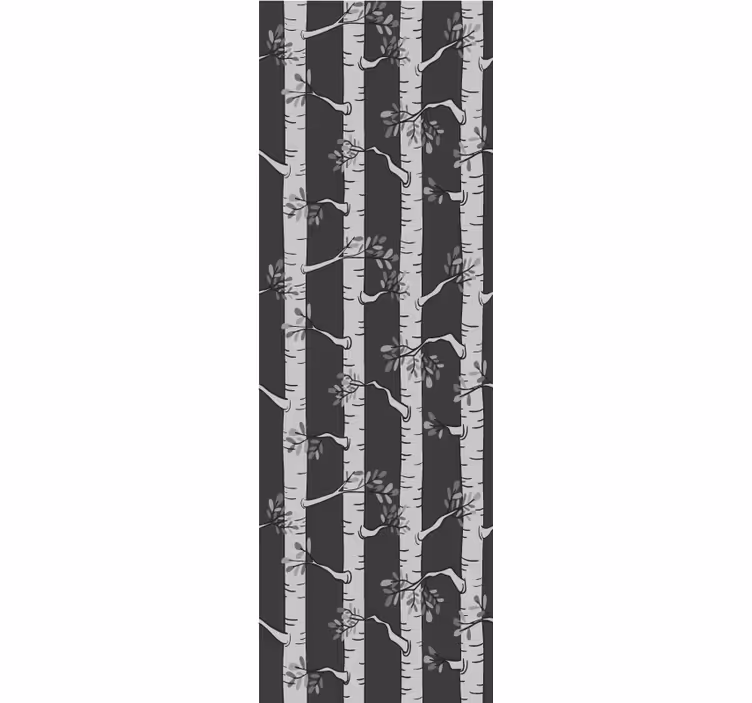 Elegant birch forest tree wallpaper - TenStickers