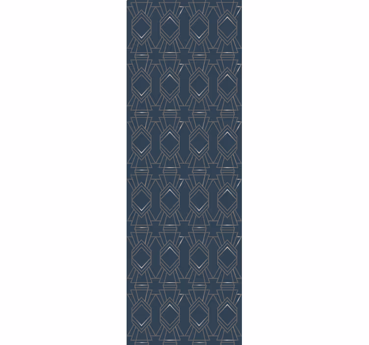 Blue geometric style Square Wallpaper - TenStickers