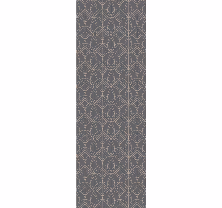 Gray elegant pattern design living room wallpaper - TenStickers