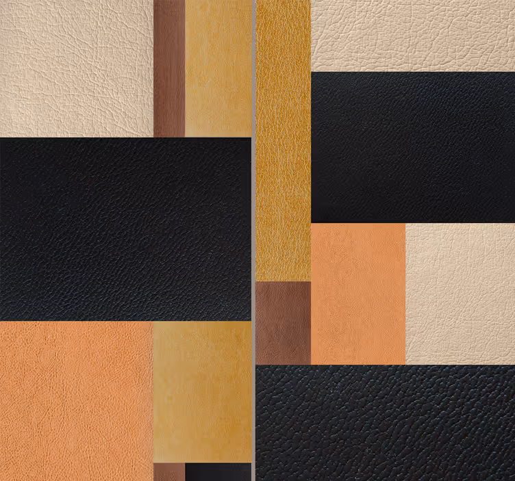 Geometric Textured Blocks square wallpaper - TenStickers