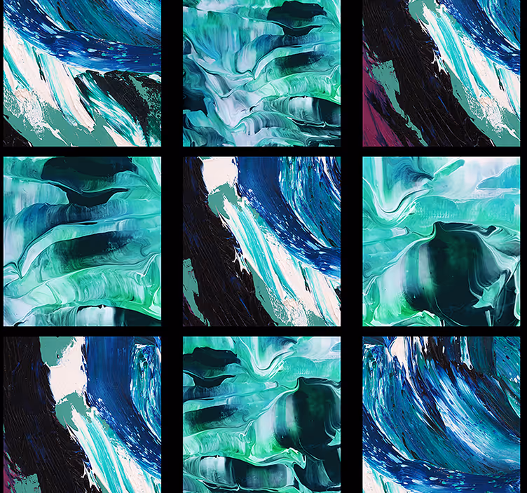 Abstract wallpaper abstract fluid designs - TenStickers