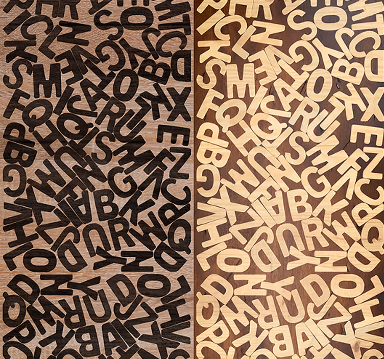 Alphabet wallpaper alphabet typography design - TenStickers
