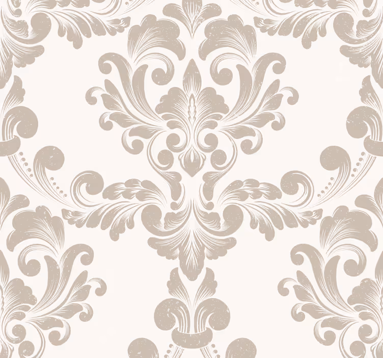 Damask Pattern Classic Wallpaper - TenStickers