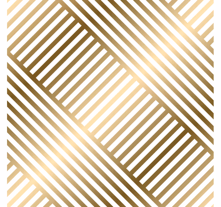 Gold Lines Pattern Entry Hall Wall Mural - TenStickers