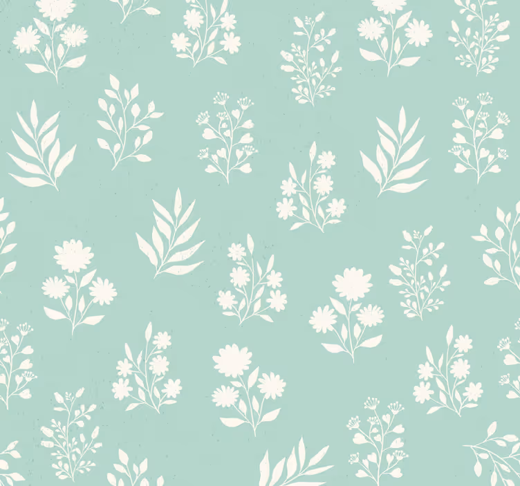 Small Flowers Pattern Wallpaper Decor - TenStickers