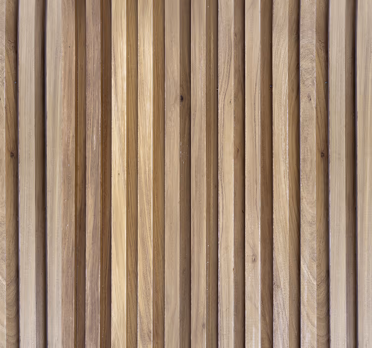 Thin slats wood effect Headboard wallpaper - TenStickers