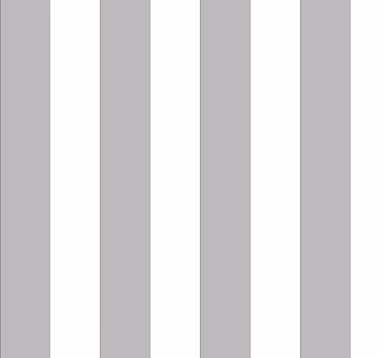Grey and white striped office wallpaper - TenStickers