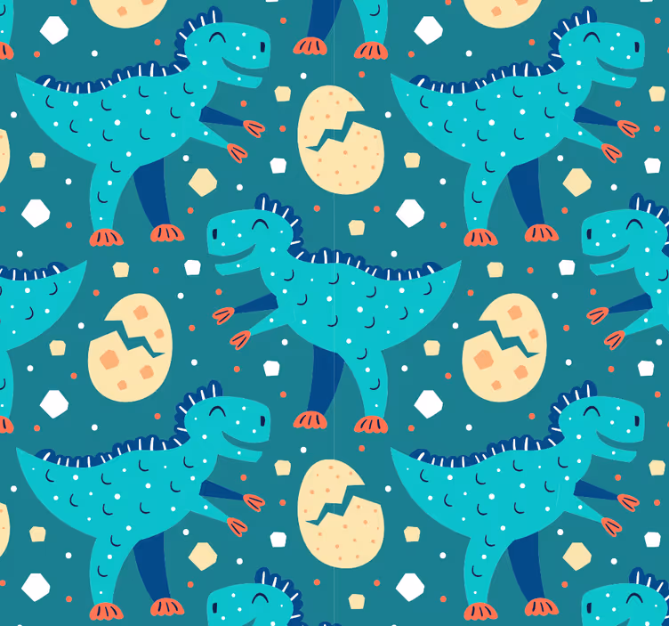 Dinosaur Motif dinosaurs wallpaper - TenStickers