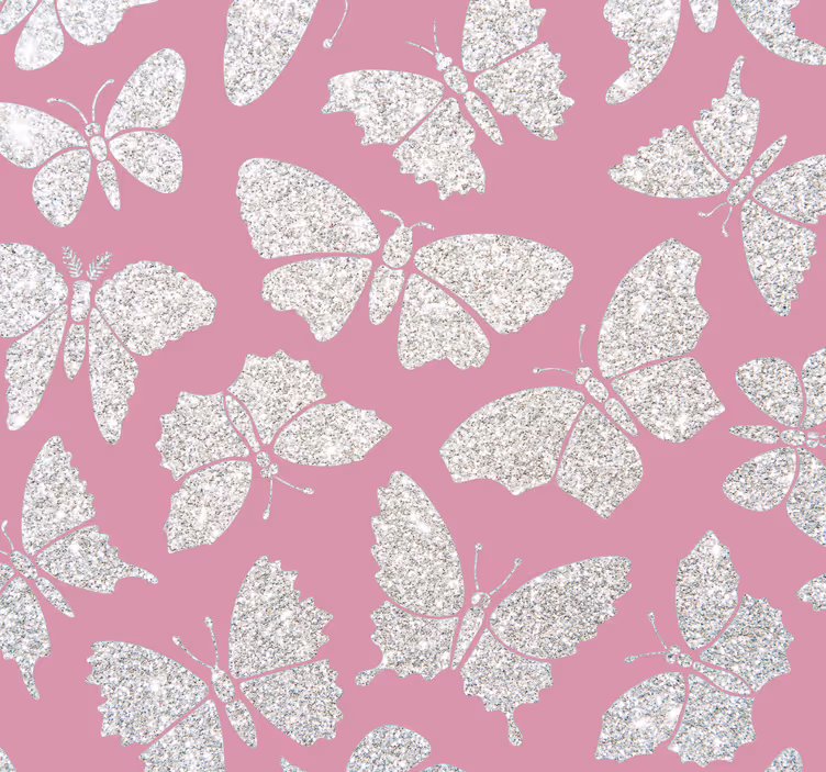 Butterfly wallpaper with butterfly designs - TenStickers