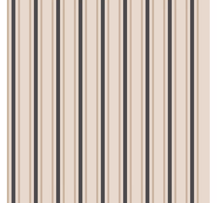 Black and beige colours vertical stripe wallpaper - TenStickers