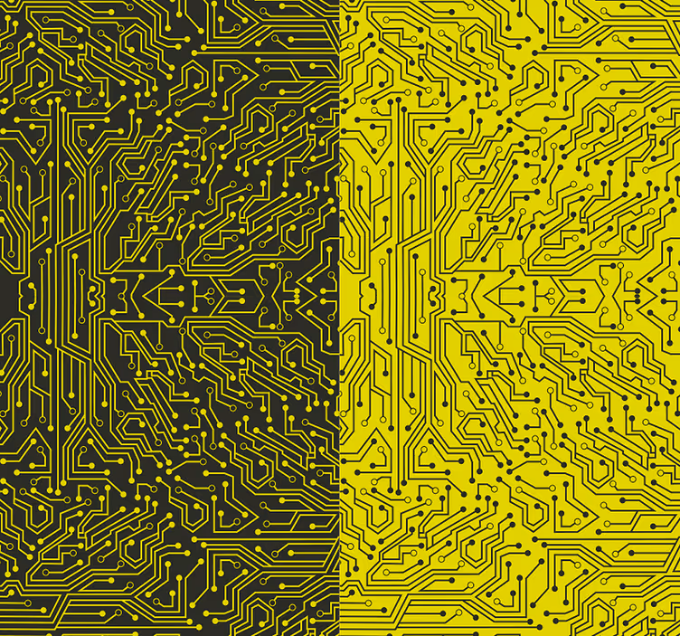 Circuitry Intricacy abstract wallpaper - TenStickers