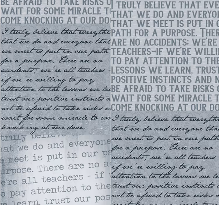 Inspirational Text alphabet wallpaper - TenStickers