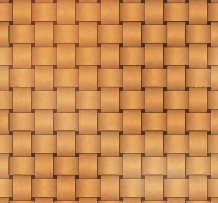 Wooden Grid Pattern wood effect  wallpaper - TenStickers