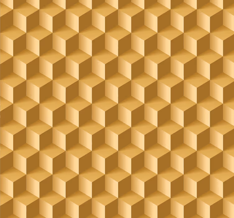 Beige cubic texture 3D wallpaper - TenStickers
