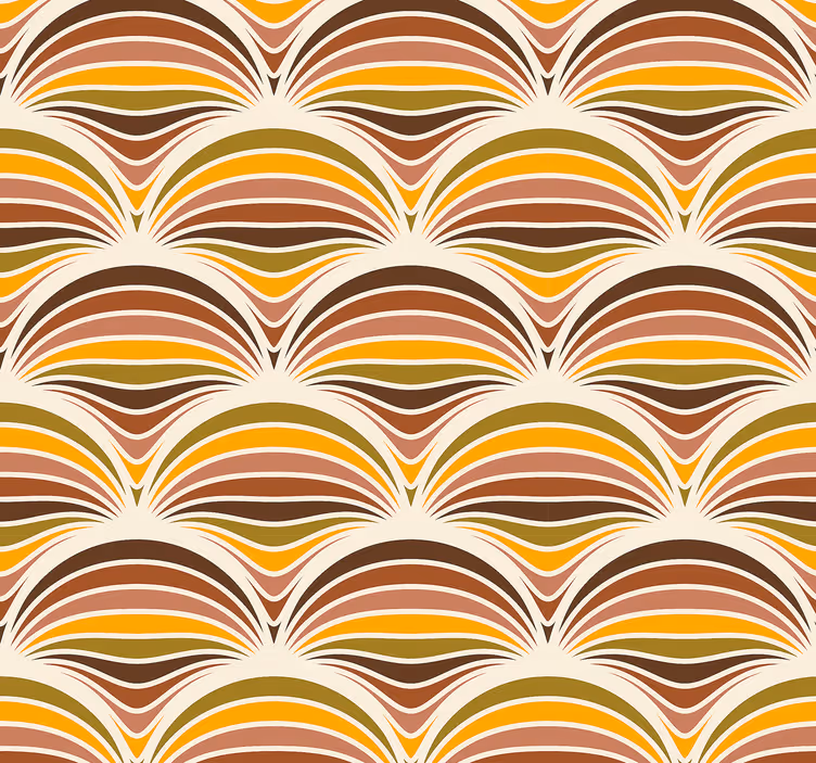 70s pattern  vintage wallpaper - TenStickers