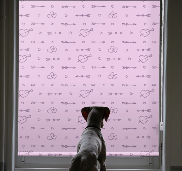 Enhance your decor with the Hearts and arrows romantic blind, featuring playful designs that inspire warmth and love in any space.