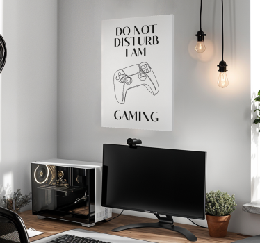 Unique gaming canvas wall art - The do not disturb i am gaming video game canvas wall art is the perfect addition to any gaming enthusiast's space!