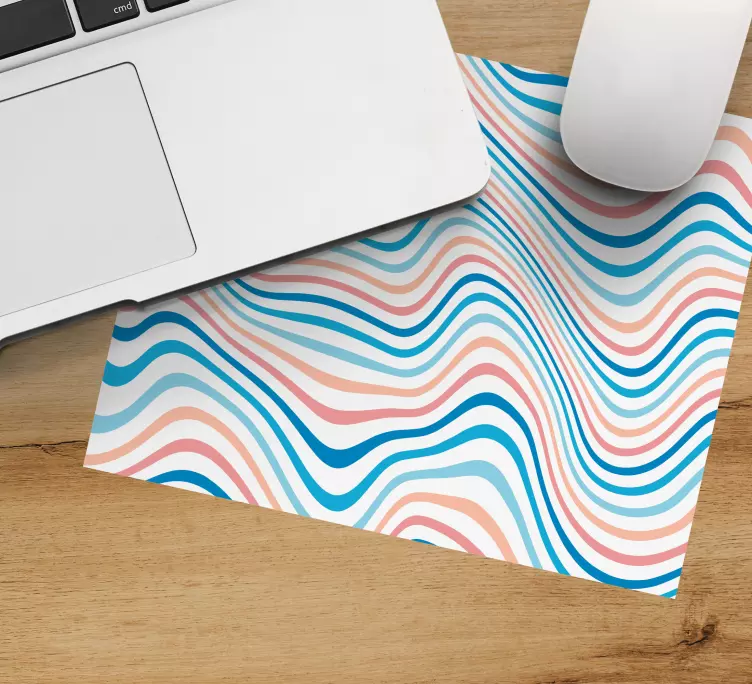 70's retro waves mouse pad patterns - TenStickers