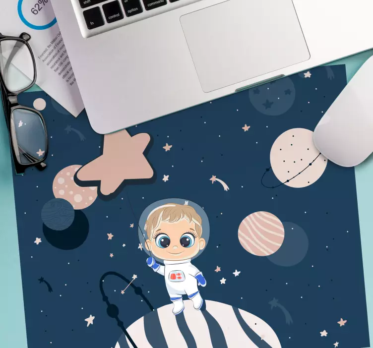 Anime mouse pad cute astronaut character - TenStickers