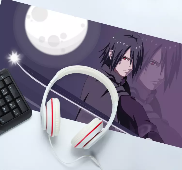 Anime mouse pad warrior with sword - TenStickers