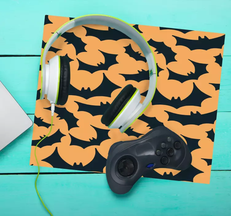 Anime mouse pad with bat pattern design - TenStickers