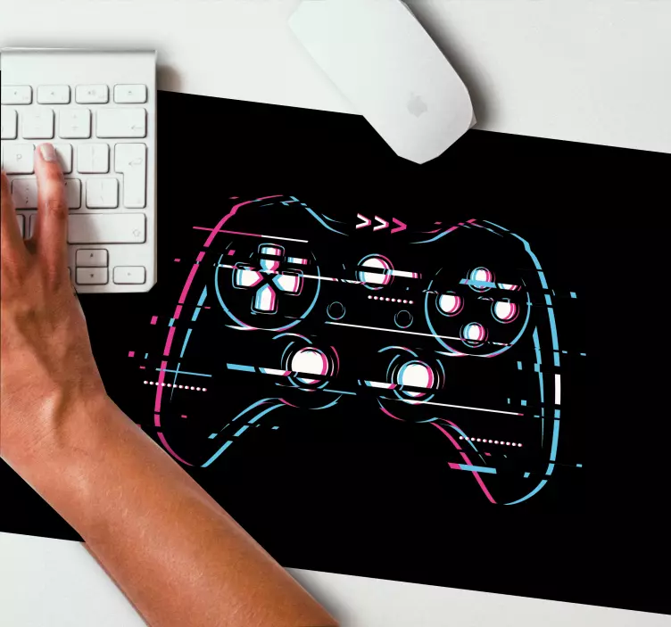 Colorful game controller gaming mouse pad - TenStickers