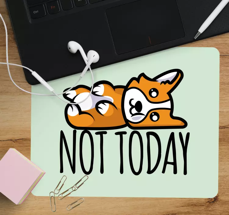 Cute dog motivational quote original mouse pad - TenStickers