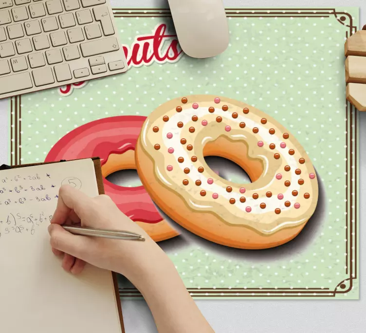 Doughnut with sprinkles more mousepads - TenStickers