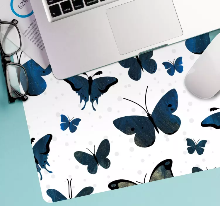 Elegant Butterfly Pattern mouse pad patterns - TenStickers