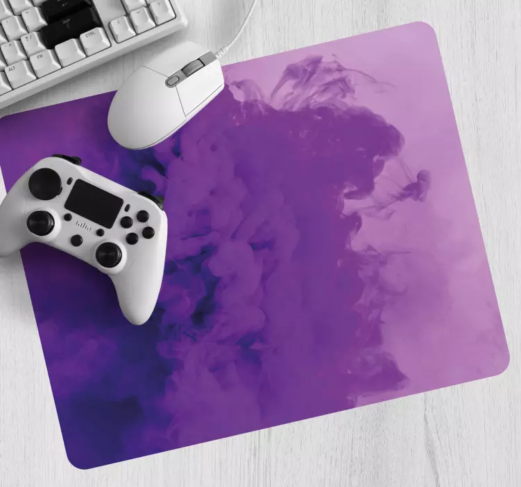 Gaming mouse pad abstract purple swirl - TenStickers