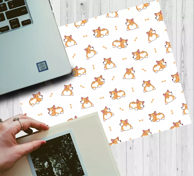 Gaming mouse pad cute fox designs - TenStickers