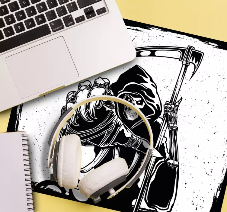 Gaming mouse pad grim reaper design - TenStickers