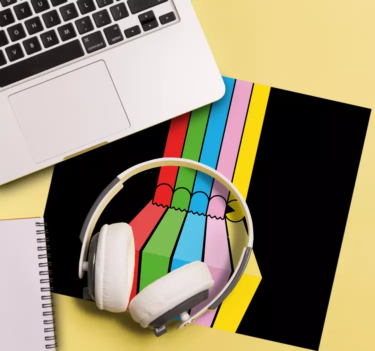 Gaming mouse pad with colorful pencil design - TenStickers