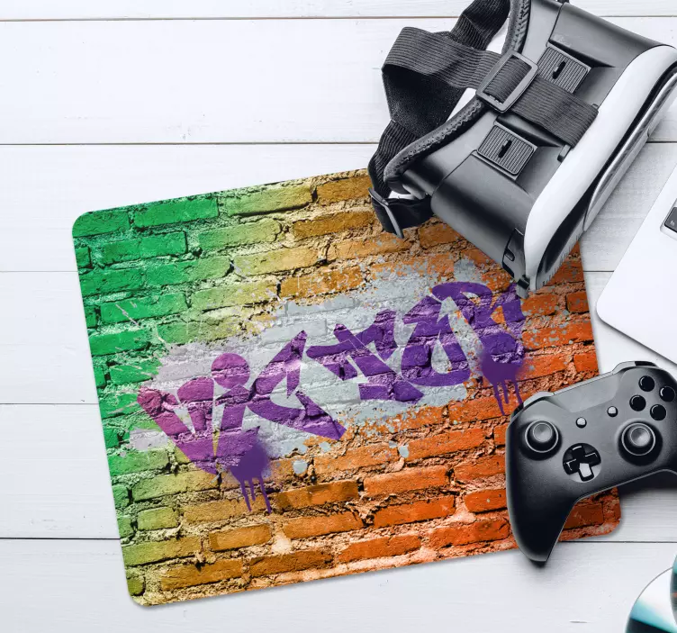 Graffiti personalized mouse mat - TenStickers