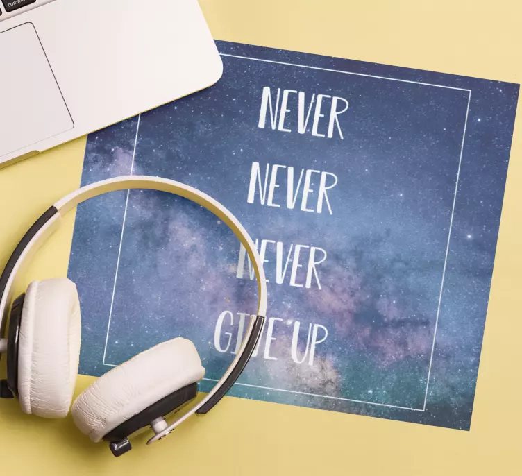 Inspirational text mouse pad quotes - TenStickers
