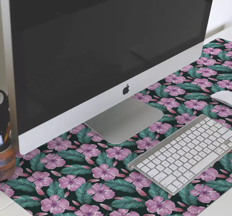 Mouse pad patterns botanical greenery design - TenStickers