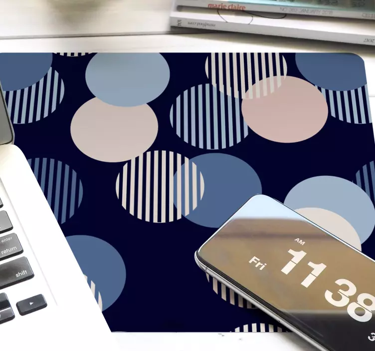 Mouse pad patterns circular geometric shapes - TenStickers