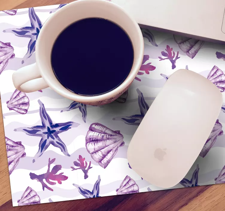 Mouse pad patterns coastal sea design - TenStickers