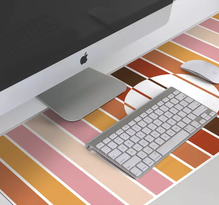 Mouse pad patterns colorful stripe arrangement - TenStickers