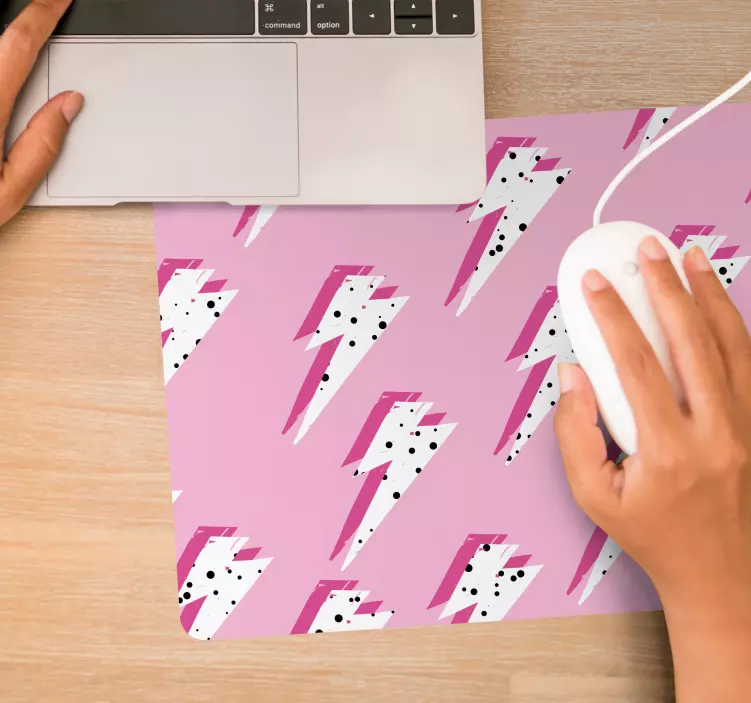 Mouse pad patterns electric bolt design - TenStickers