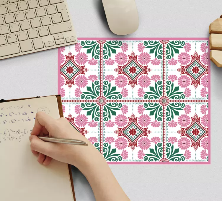 Mouse pad patterns floral geometric design - TenStickers
