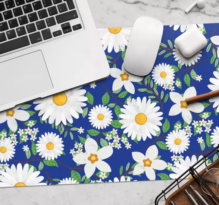 Mouse pad patterns floral print blossoms - TenStickers