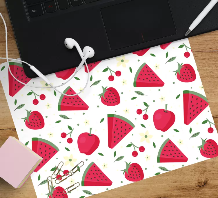 Mouse pad patterns fruits and leaves design - TenStickers