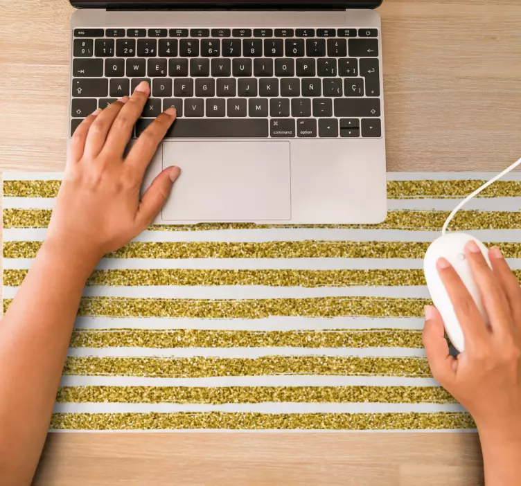 Mouse pad patterns glitter stripe design - TenStickers