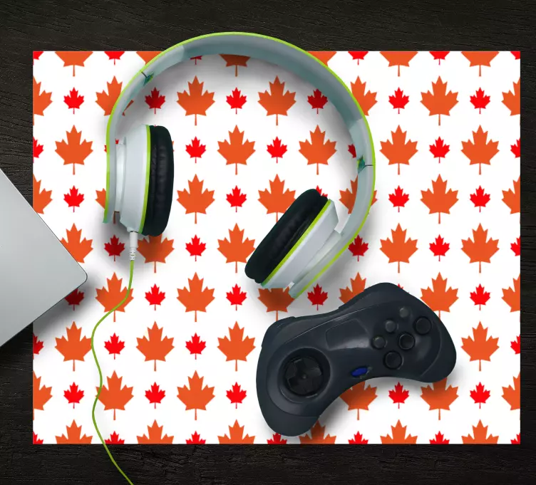 Mouse pad patterns maple leaf design - TenStickers