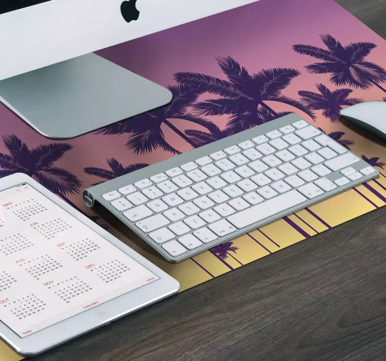 Mouse pad patterns palm tree silhouette - TenStickers