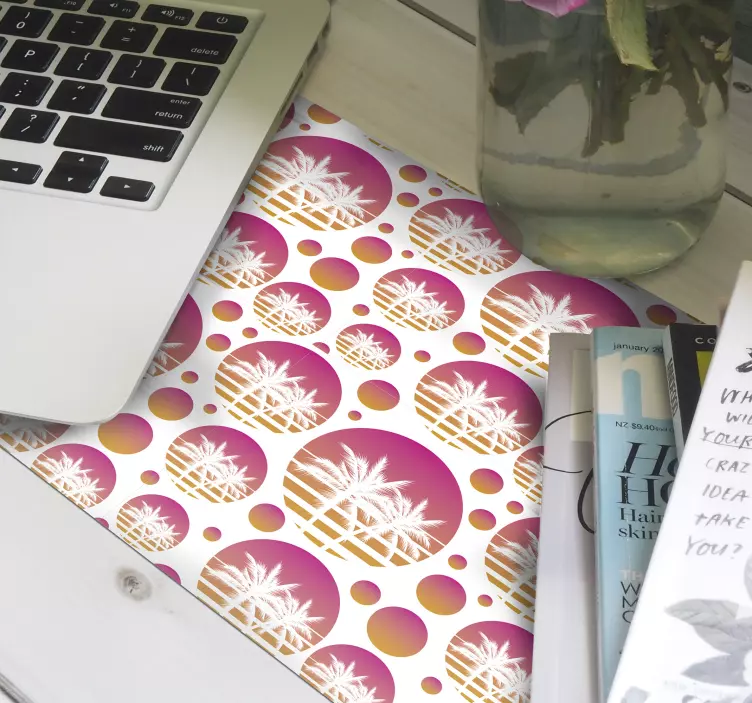 Mouse pad patterns tropical circle design - TenStickers